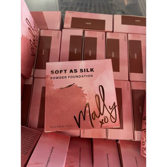 2pk Mally Soft As Silk Powder Foundation Deep 0.28 Oz Beauty Make Up New - Picture 2 of 8